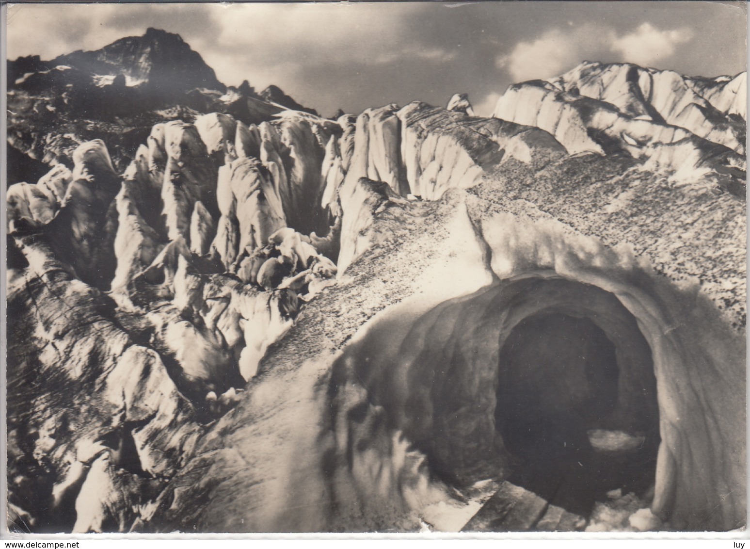 EISGROTTE RHONEGLETSCHER Mit Gerstenhorn,   Gel. 1962 Belvedere Furka - Other & Unclassified