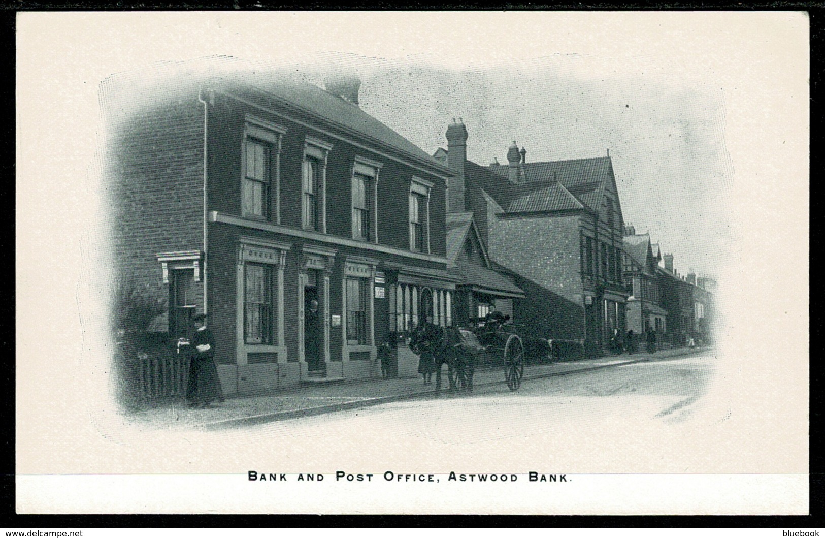 Ref 1329 - Early Postcard - Bank & Post Office Astwood Bank Redditch Worcestershire - Sonstige & Ohne Zuordnung