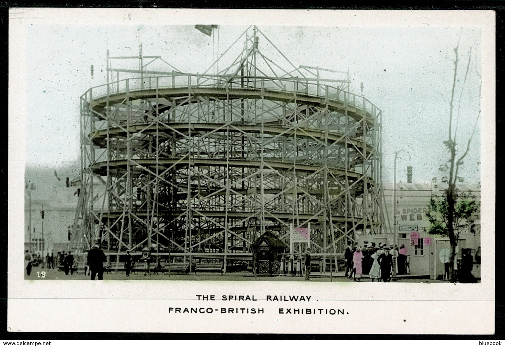 Ref 1329 - Real Photo Postcard - The Spiral Railway Roller Coaster - Franco British Expo - Exhibitions