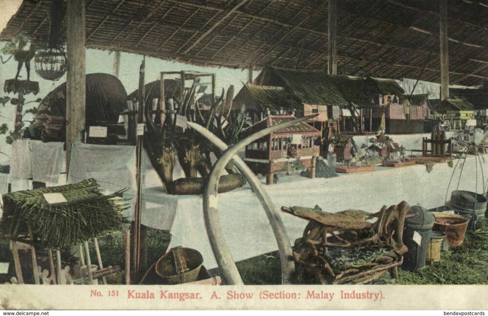 Straits, Malay Malaysia, KUALA KANGSAR, Perak, Industry Show (1910s) Postcard - Malaysia