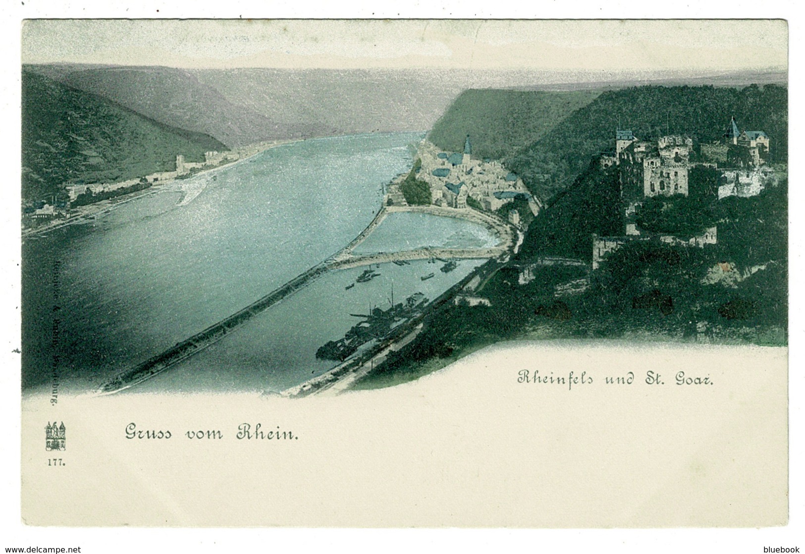 Ref 1330 - Early Germany Postcard - Gruss Vom Rhein - Other & Unclassified