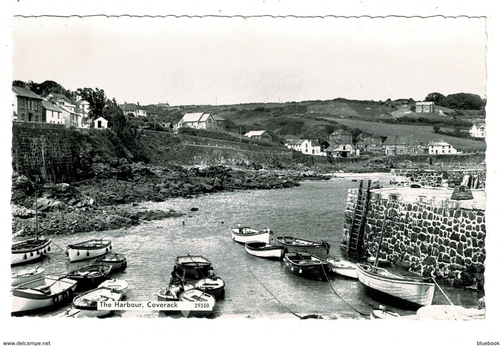 Ref 1330 - 1962 Real Photo Postcard - The Harbour & Houses - Coverack Cornwall - Other & Unclassified
