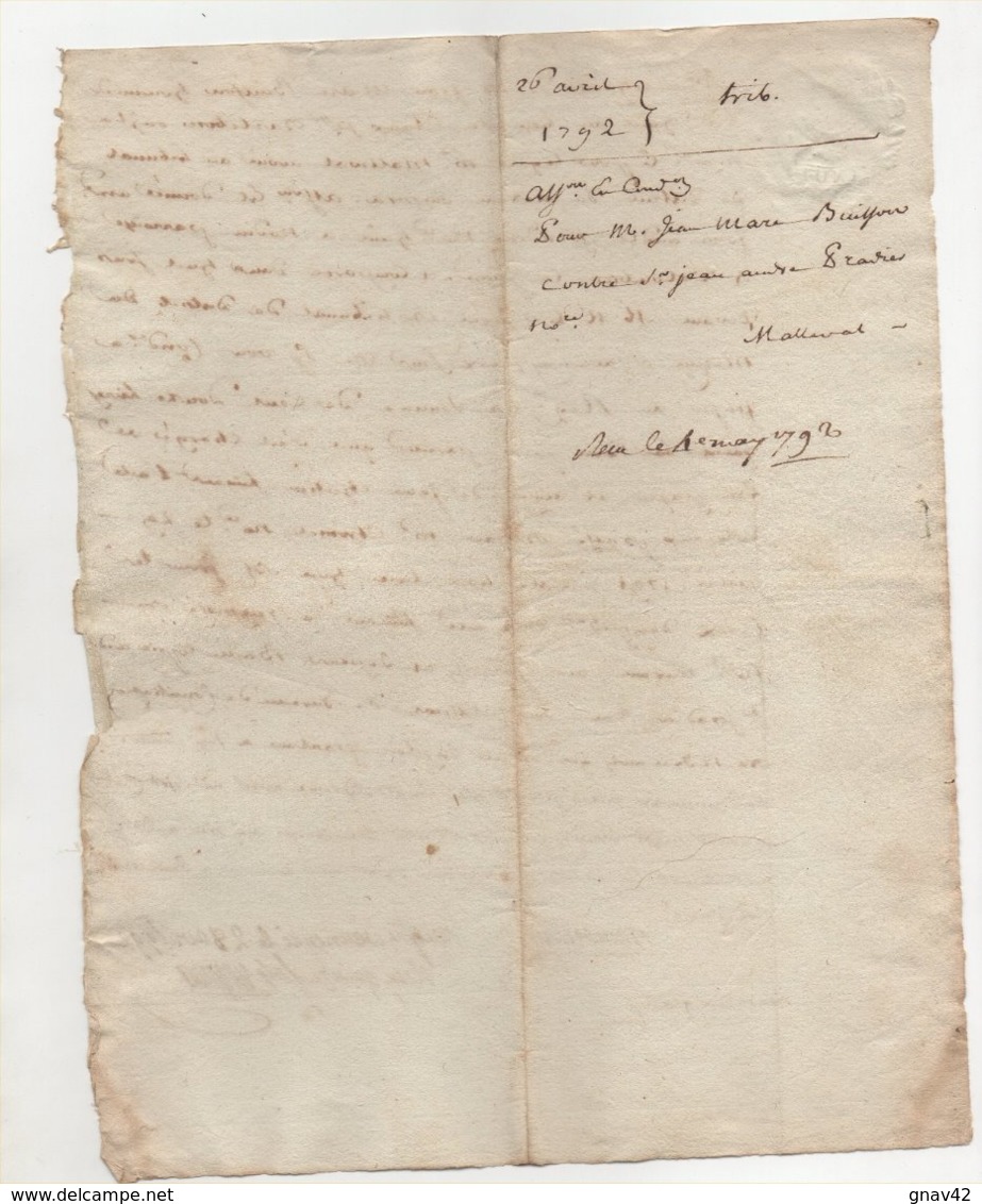 Acte 1792 - Manuskripte