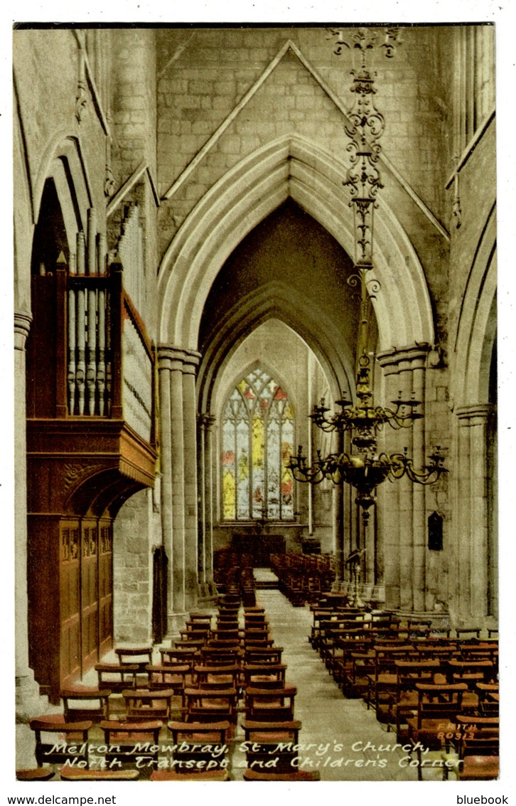 Ref 1331 - 1961 Postcard - St Mary's Church Interior - Melton Mowrbray Leicestershire - Autres & Non Classés