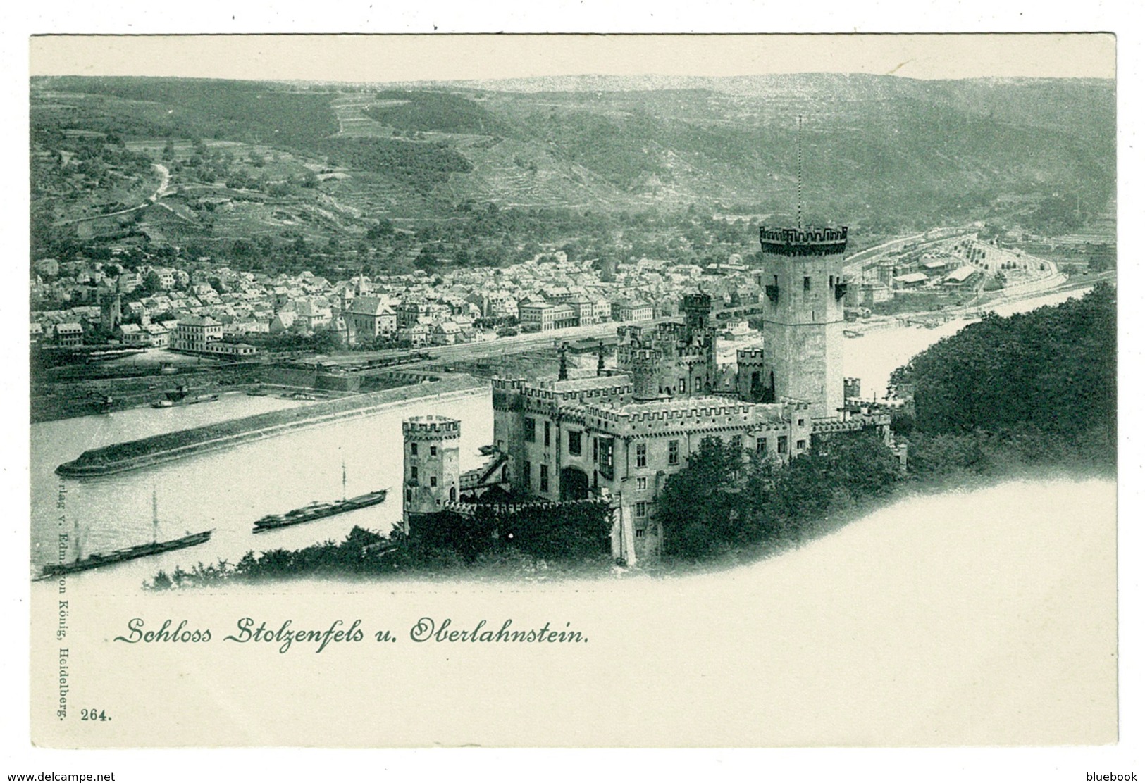 Ref 1331 - Postcard - Schloss Stolzenfels U. Oberlahnstein - Rhineland-Palatinate Germany - Other & Unclassified