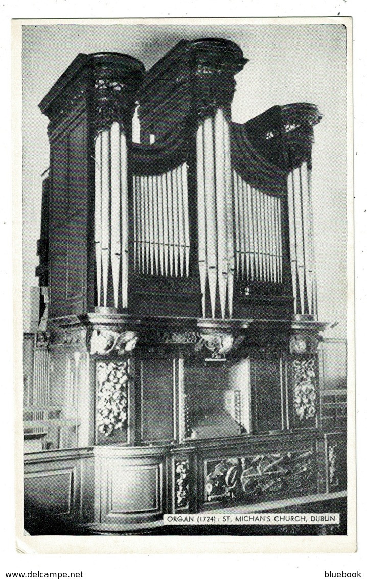 Ref 1331 - Postcard - 1724 Organ - St Mechan's Church Dublin - Ireland Eire - Music Theme - Dublin