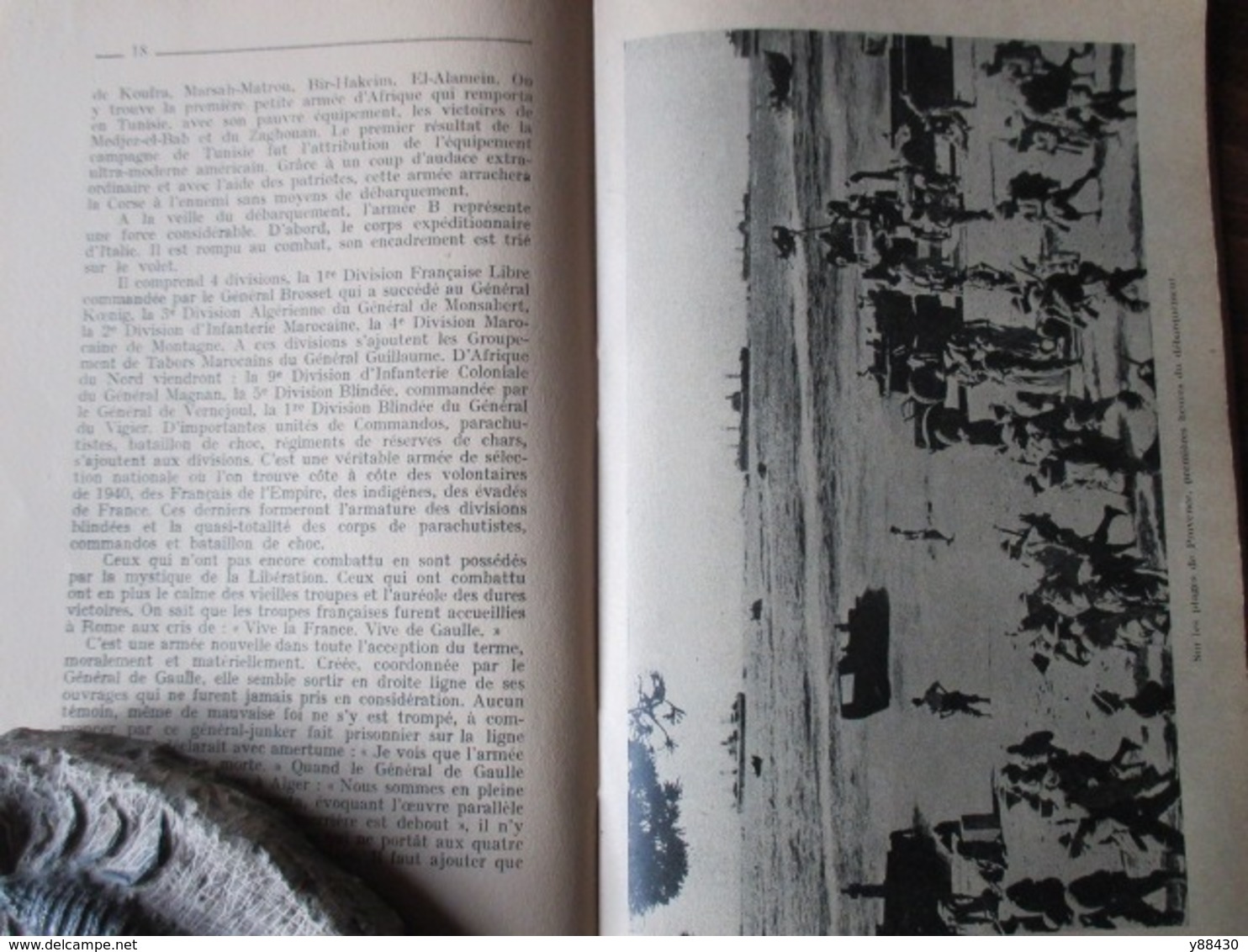 Livret - LE DEBARQUEMENT DANS LE SUD DE LA FRANCE - 15 août au 15 septembre 1944  - 58 pages - 24 photos
