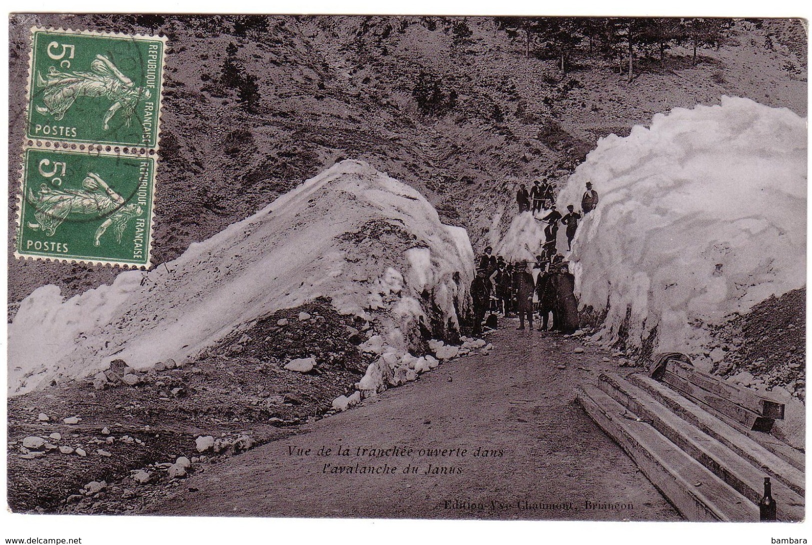 MONTGENEVRE - Tranchée Ouverte Dans L'Avalanche Du Janus - Autres & Non Classés