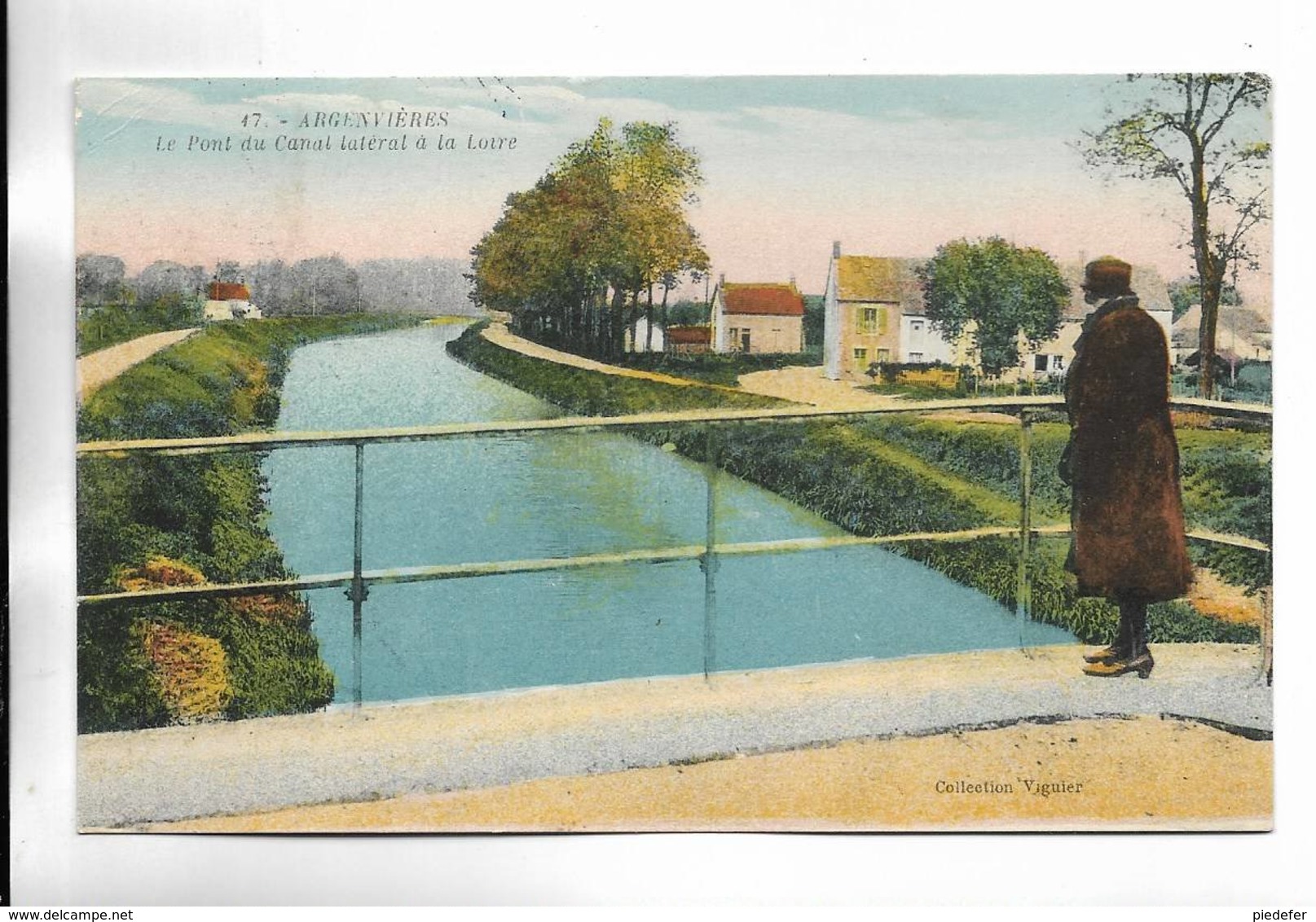 18 - ARGENVIERES - Pont Du Canal Latéral à La Loire. Carte Colorée - Otros & Sin Clasificación
