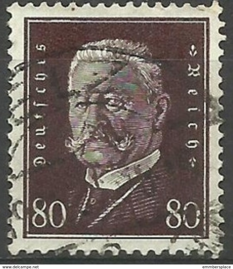 Germany - 1928 President Hindenburg 50pf Brown Used  Sc 381 - Used Stamps