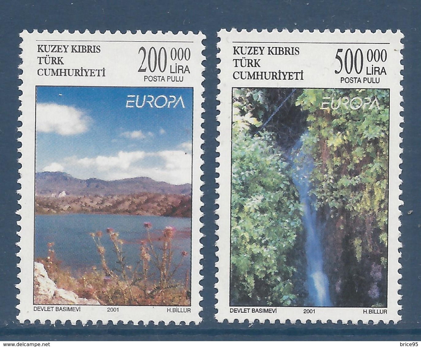 Chypre Turc - Europa - Yt N° 499 Et 500 - Neuf Sans Charnière - 2001 - Unused Stamps