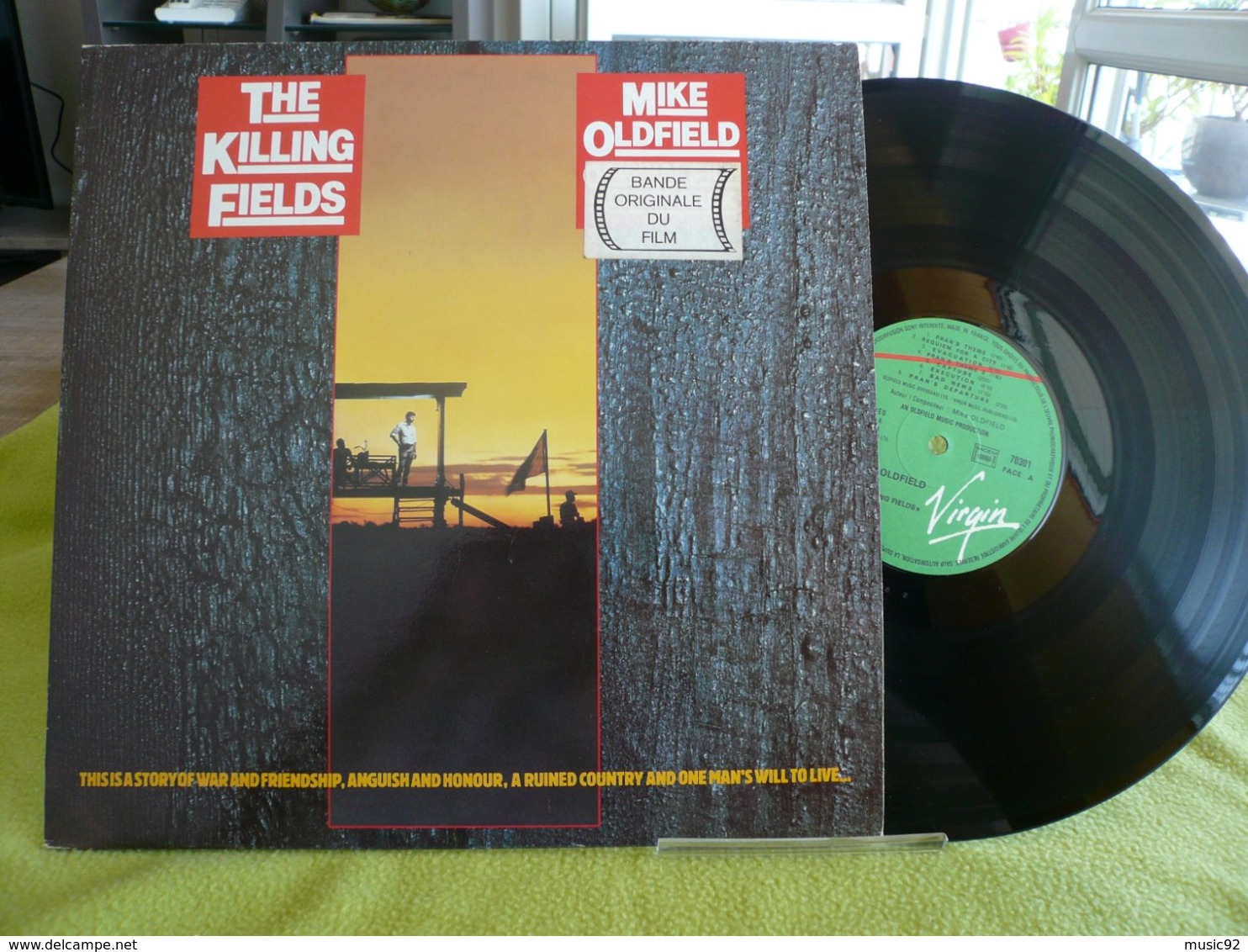 Mike Oldfield 33t Vinyle BO The Killing Fields - Soundtracks, Film Music