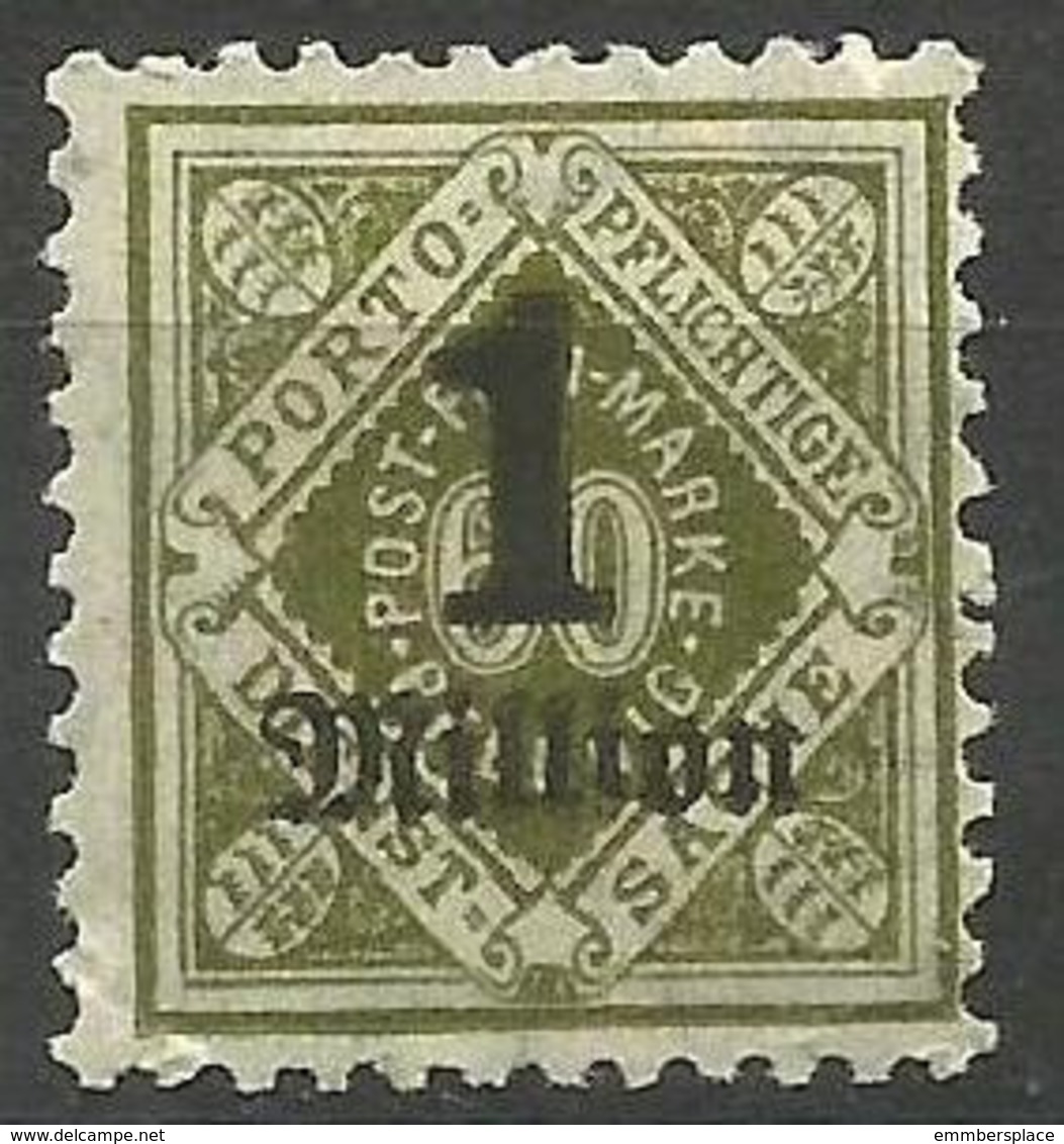 Wurttemberg - 1923 Municipal 1m/ 60pf  MH*  SG M290 - Other & Unclassified