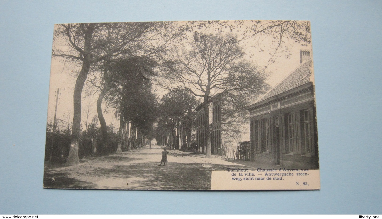 Antwerpsche Steenweg, Zicht Naar De Stad - Chaussée D'Anvers Vue De La Ville ( N. 23 ) Anno 1905 ( Zie Foto Details ) ! - Turnhout