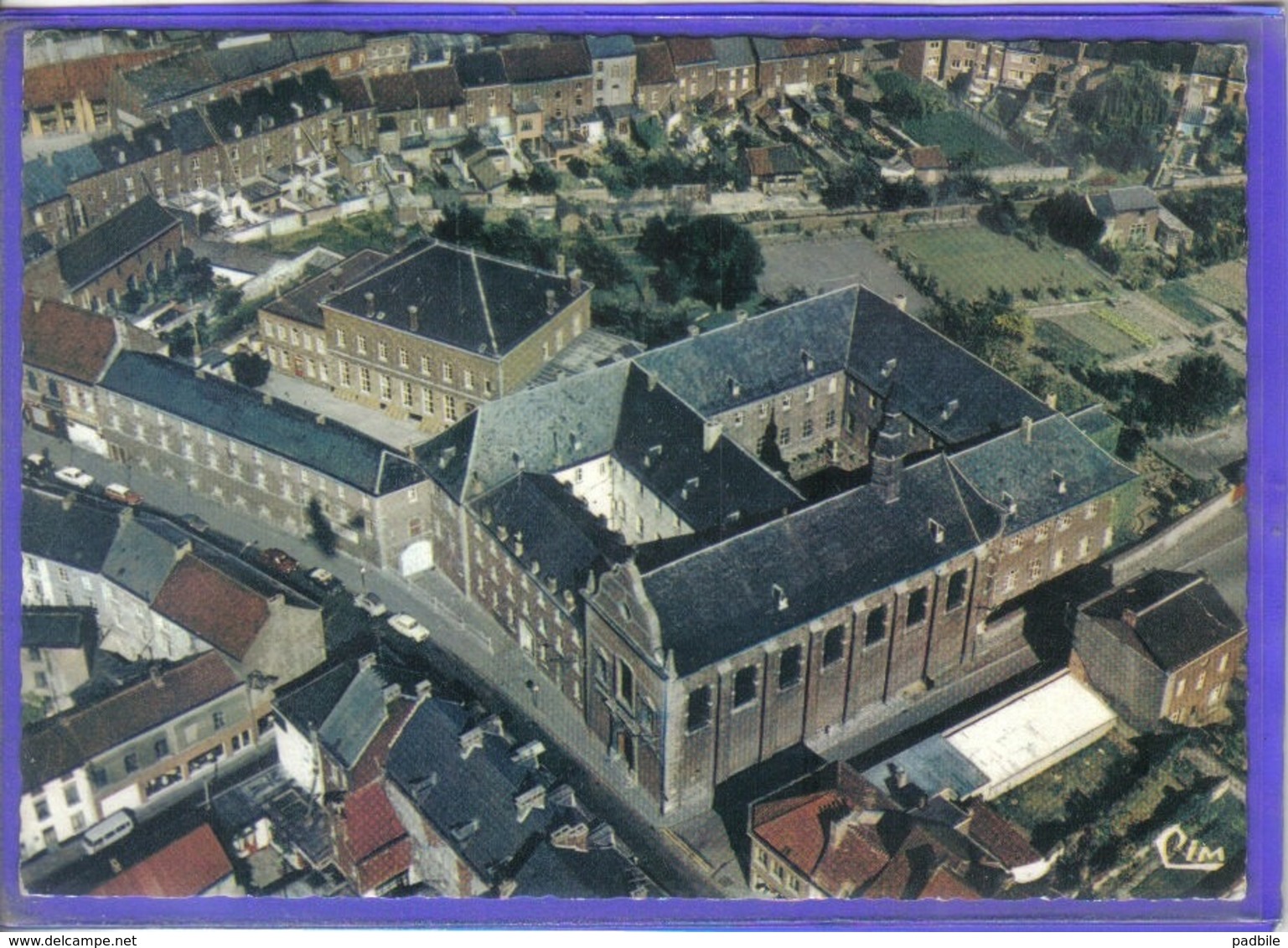 Carte Postale Belgique Soignies  Et Le Couvent Vue D'avion  Très Beau Plan - Autres & Non Classés