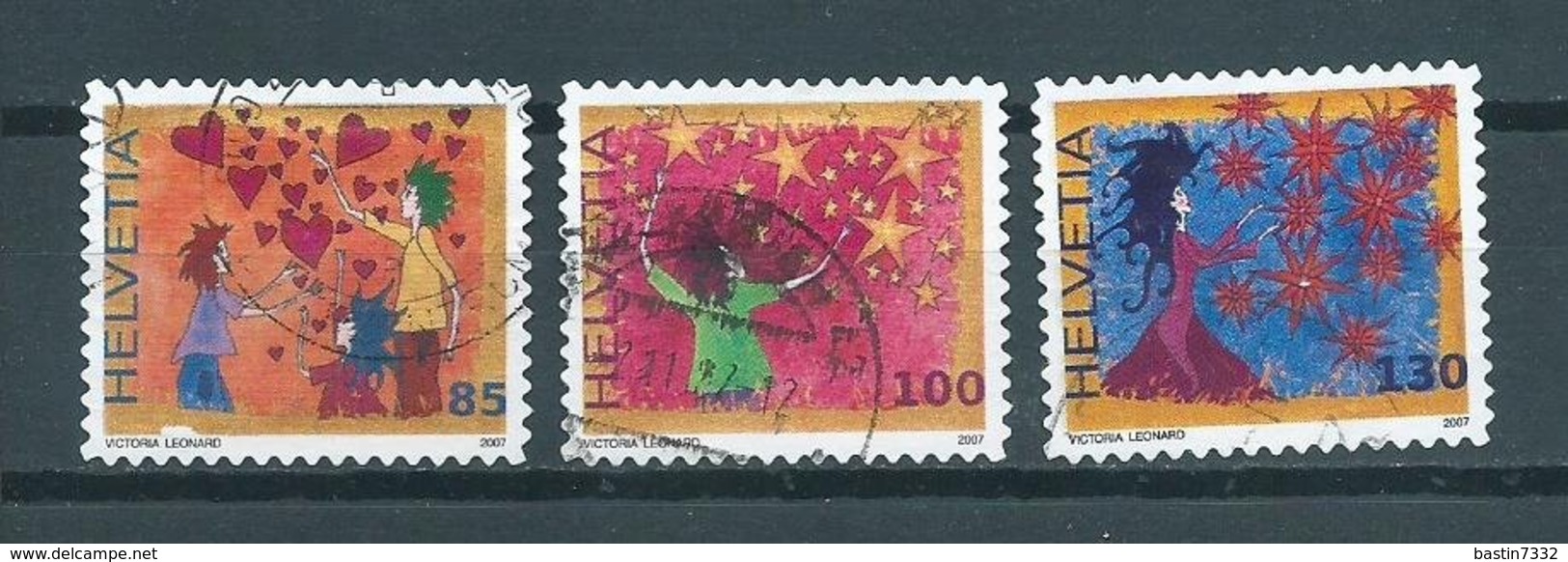 2007 Switzerland Complete Set Greetings Used/gebruikt/oblitere - Gebruikt