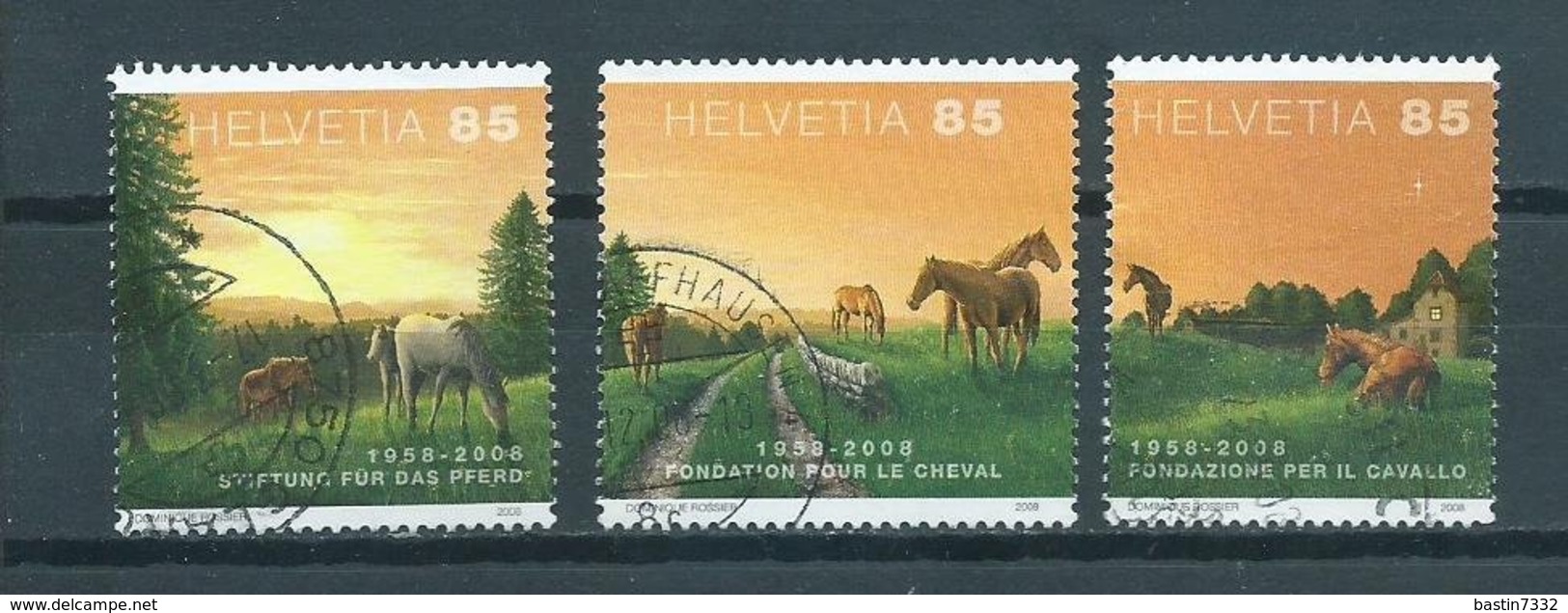 2008 Switzerland Complete Set Jura Landscapes Used/gebruikt/oblitere - Gebruikt