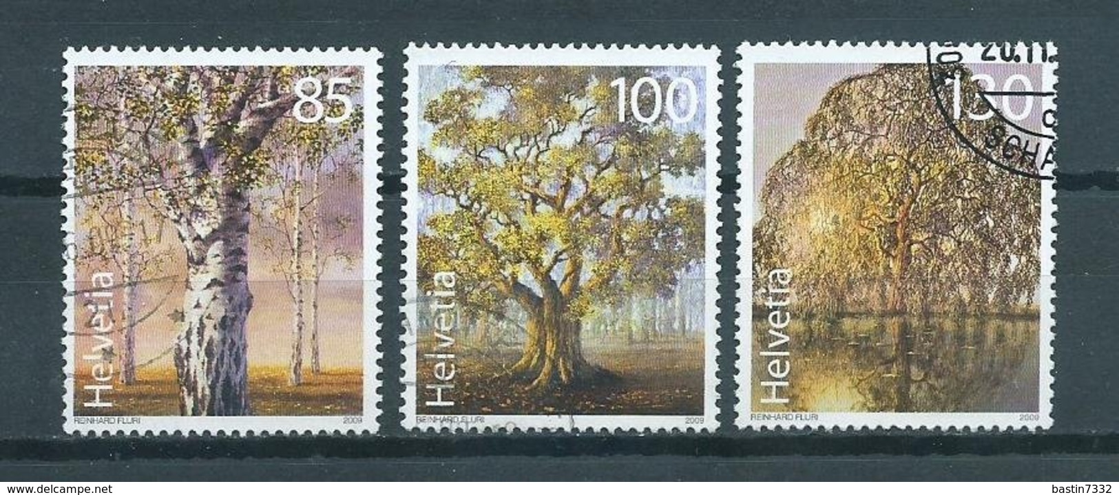 2009 Switzerland Complete Set Trees Used/gebruikt/oblitere - Gebruikt