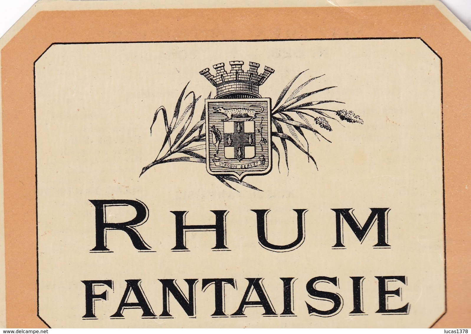 RHUM FANTAISIE / HABERER PLOUVIEZ ET DOUIN / PARIS 87 FAUBOURG SAINT DENIS - Rhum