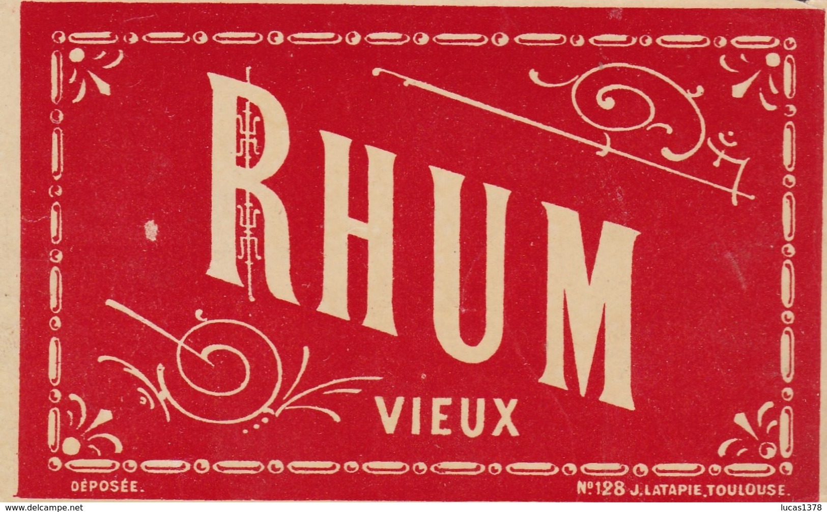 RHUM VIEUX  / LATAPIE / TOULOUSE - Rhum