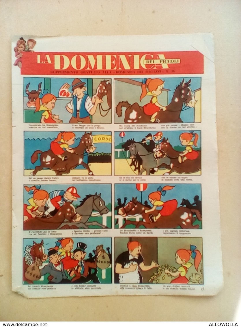 5193 " LA DOMENICA DEI PICCOLI-SUPPL. GRATUITO ALLA DOMENICA DEI RAGAZZI-N°16" 8 PAG. - Altri & Non Classificati