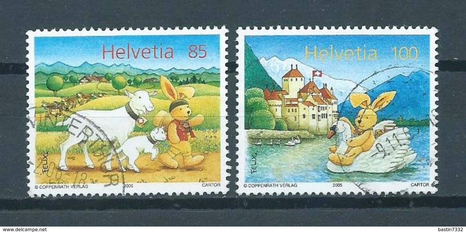 2005 Switzerland Complete Set Felix Der Hase Used/gebruikt/oblitere - Used Stamps