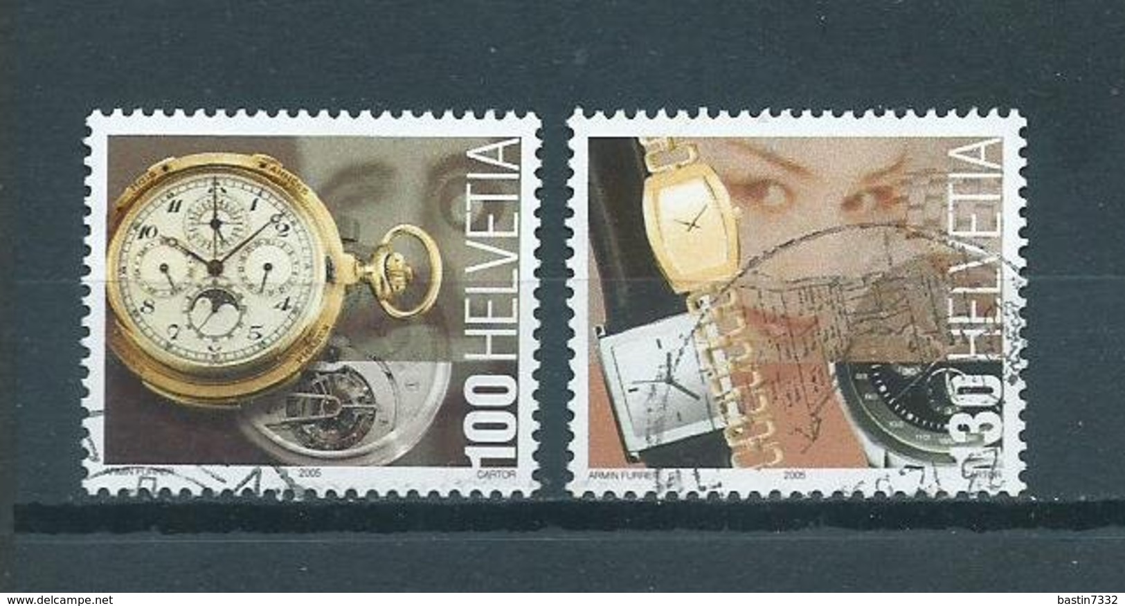 2005 Switzerland Complete Set Watches Used/gebruikt/oblitere - Gebruikt