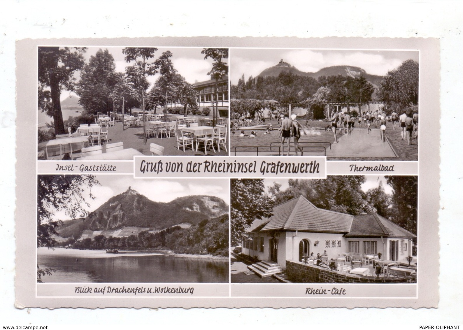 5340 BAD HONNEF - GRAFENWERTH, Rheininsel, 1957 - Bad Honnef