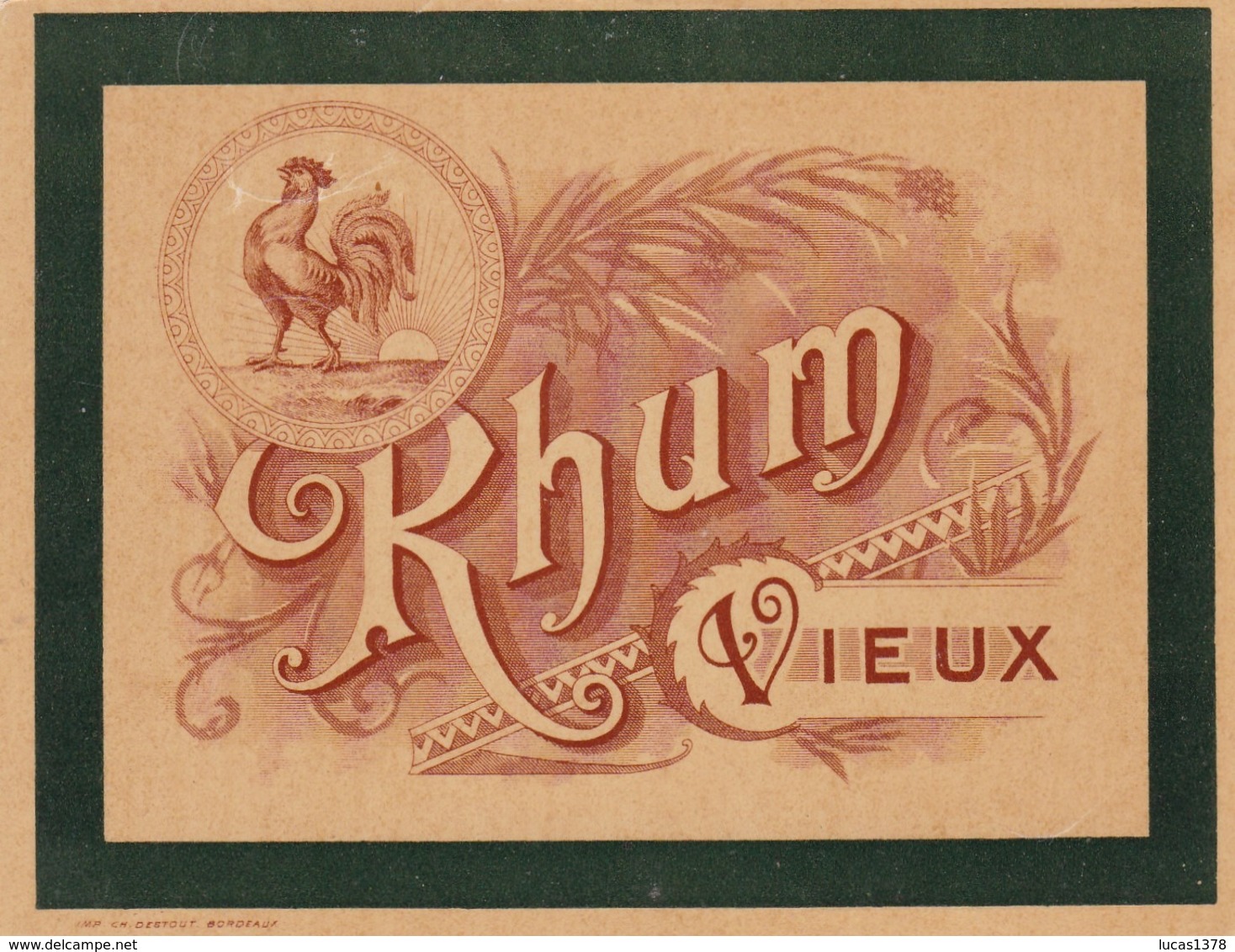 ETIQUETTE RHUM VIEUX / - Rhum