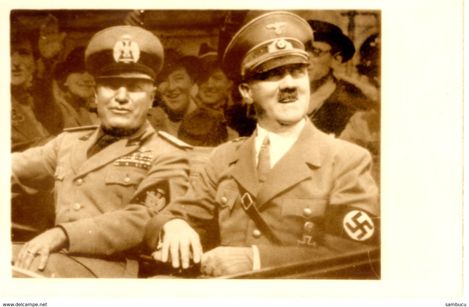 Hermann Göring Und Hitler Im Auto Ca 1940 - Hommes Politiques & Militaires