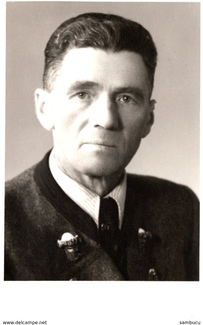 Studiofoto Porträt - Mann Im Anzug Ebensee Ca 1940 - Fotografie