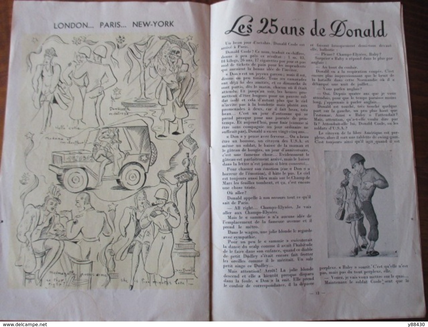 PARIS MON AMOUR . QUAND REVIENDRONT LES BEAUX JOURS - année 1945 . Aprés la GUERRE 1939/45  - 16 pages - 16 photos