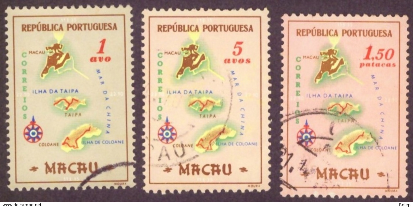 Macau 1956 - Mapas / Maps Oblitéré ** TBE ** Côte € 5.50 - Oblitérés