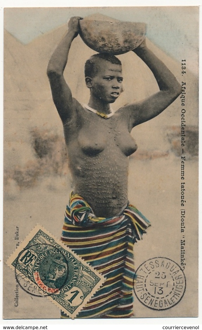 CPA - NIGER - Femme Tatouée Dioula "Malinké" - Niger