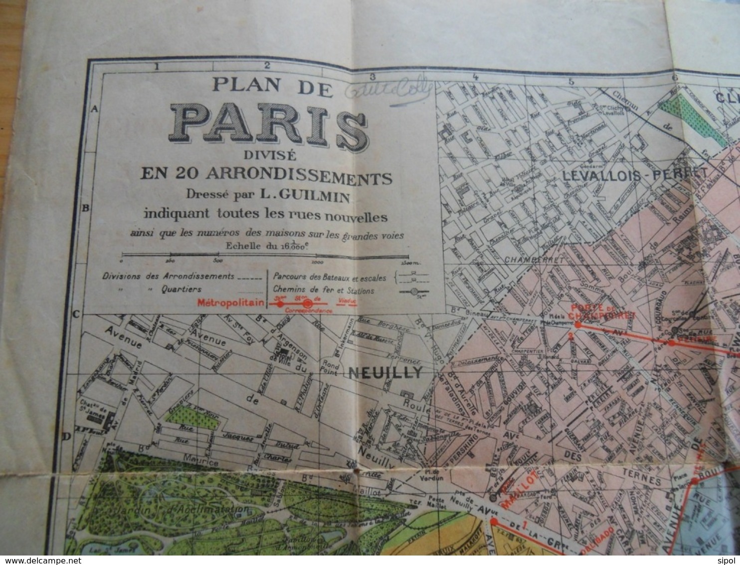 Plan De Paris  Et Banlieue  L. Guilmin Non Daté ( 1930 Env ) Sans Couverture   ( Crété Corbeil ) - Europe