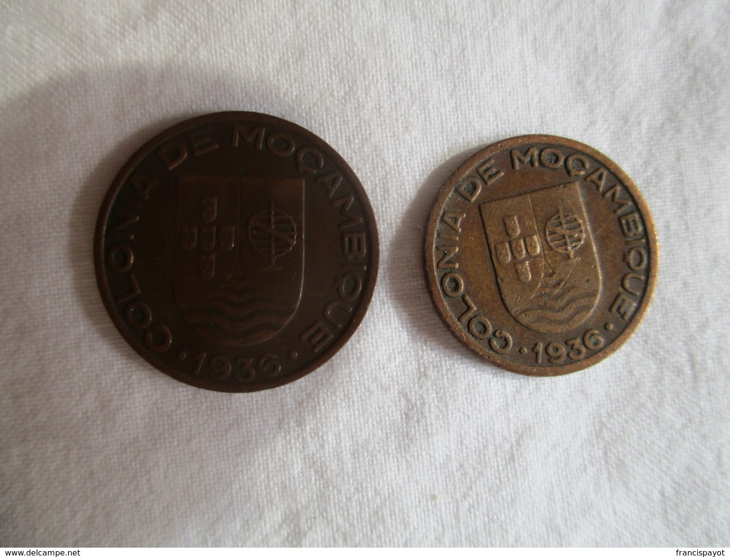 Mozambique: 10 & 20 Centavos 1936 - Mozambique