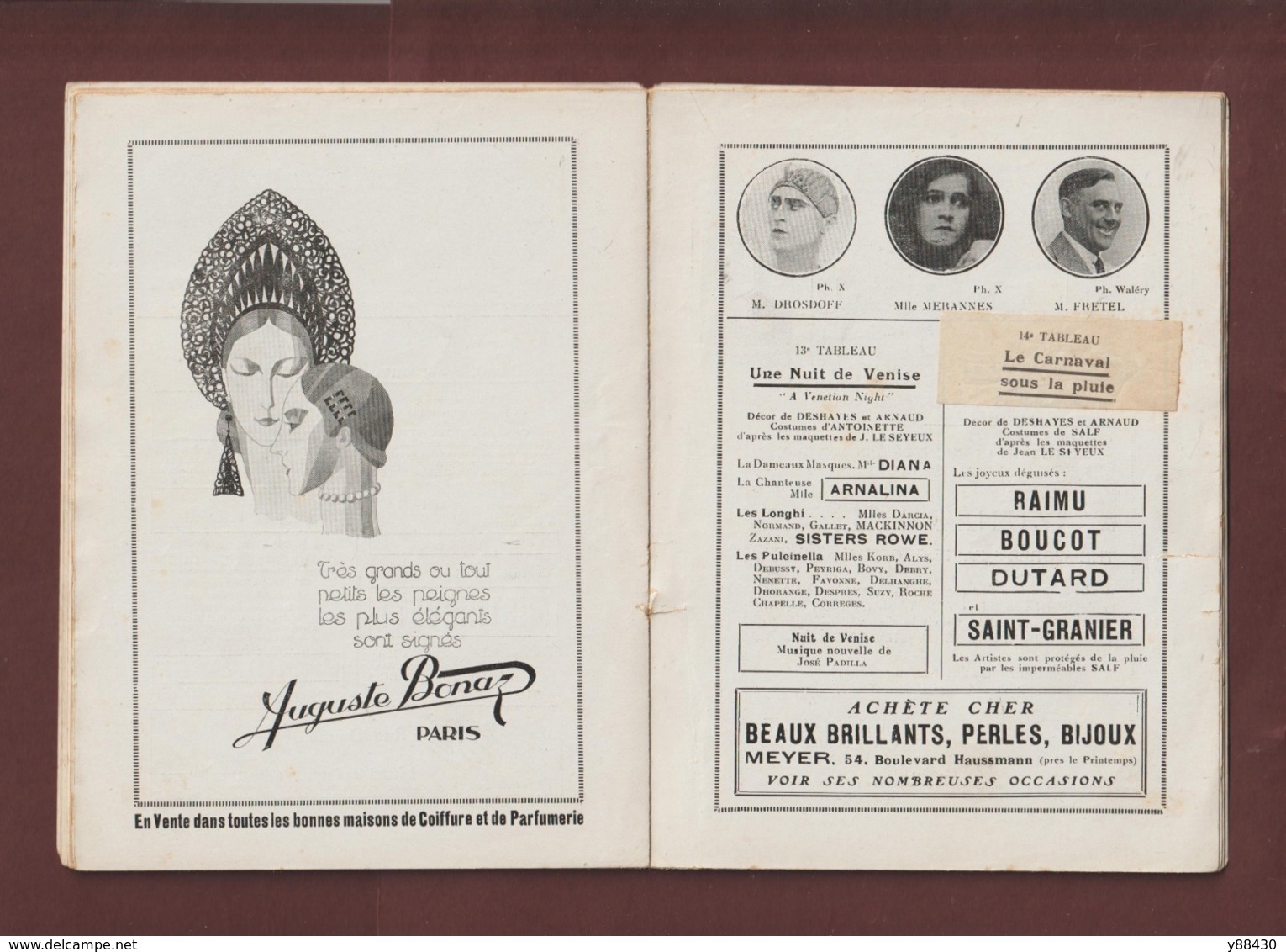CASINO DE PARIS . Programme Revue saison 1924/1925 - Affiche de Charles Gesmar - Très belles PUB - 52 pages - 28 photos