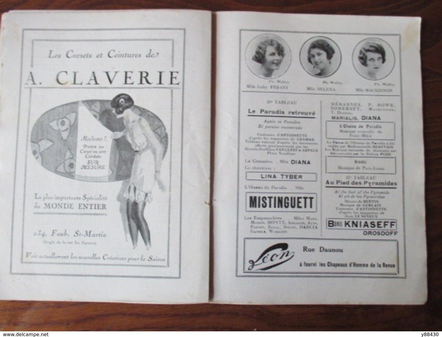 CASINO DE PARIS . Programme Revue saison 1924/1925 - Affiche de Charles Gesmar - Très belles PUB - 52 pages - 28 photos