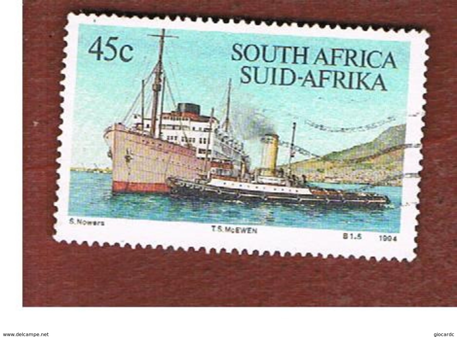 SUD AFRICA (SOUTH AFRICA) - SG 844 - 1994 TUGBOATS: T.S. MCEVEN, 1931      - USED - Usati