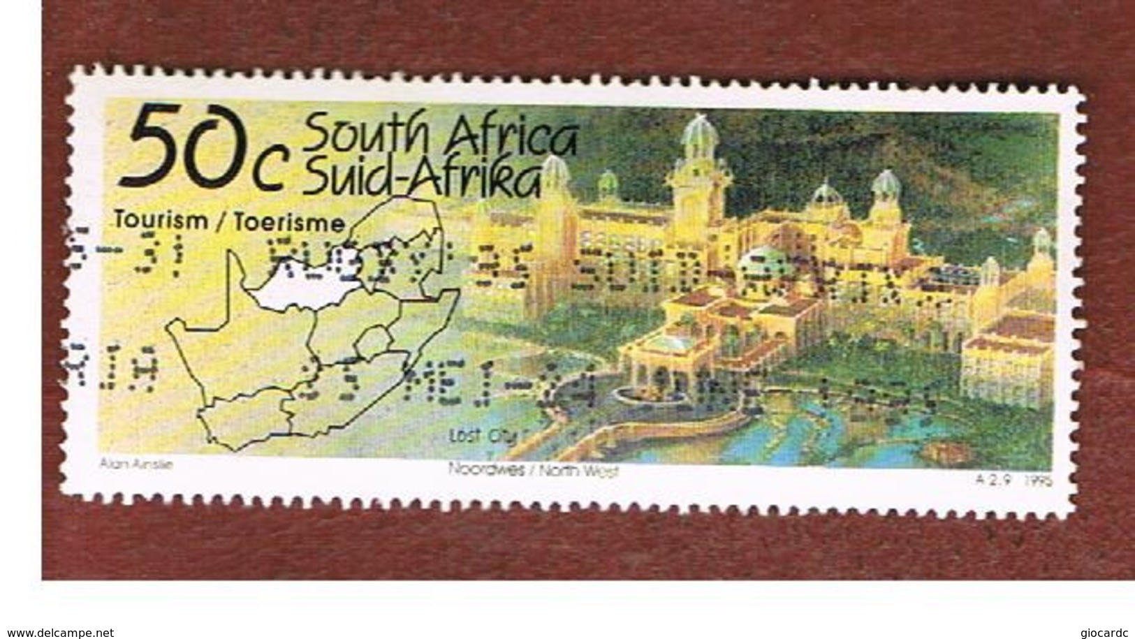 SUD AFRICA (SOUTH AFRICA) - SG 865 - 1995 TOURISM: NORTH WEST (LOST CITY PALACE)     - USED - Usati