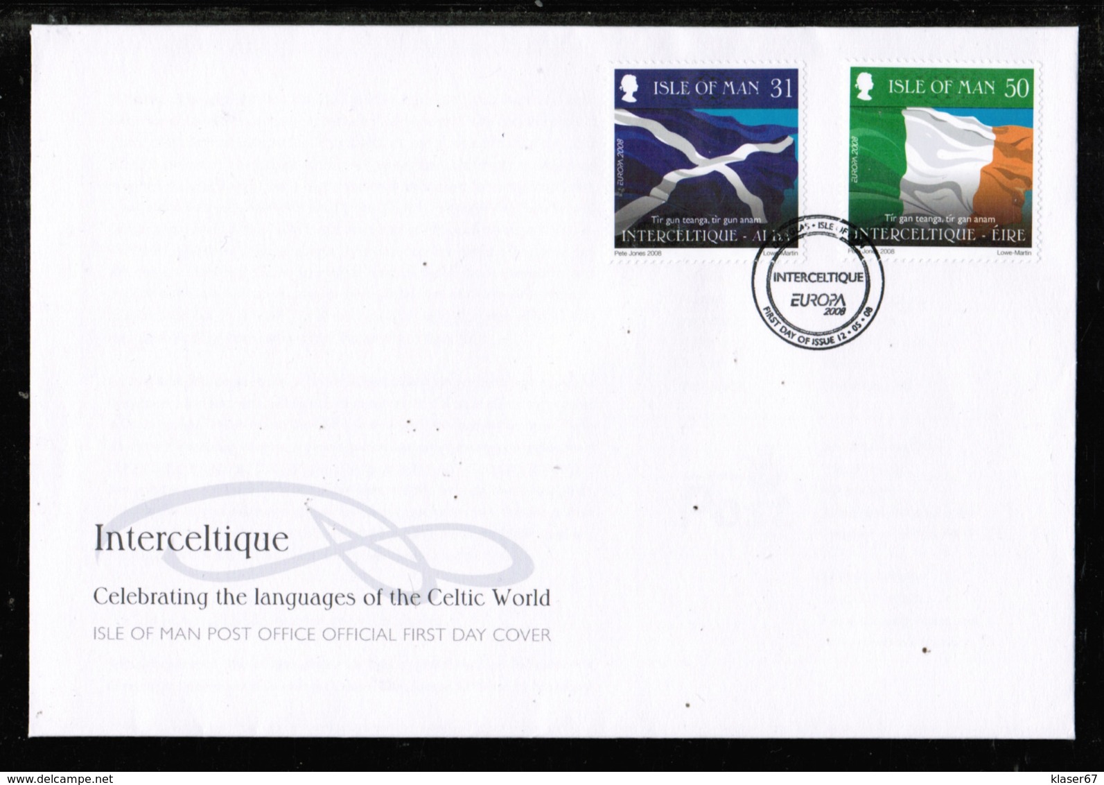 CEPT 2008 IM MI 1440-42 ISLE OF MAN FDC - 2008