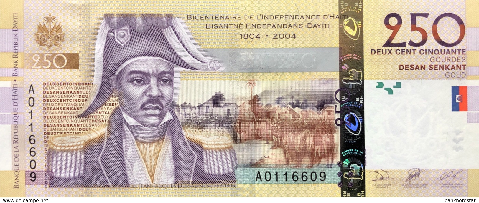 Haiti 250 Gourdes, P-276a (2004) - UNC - Haïti