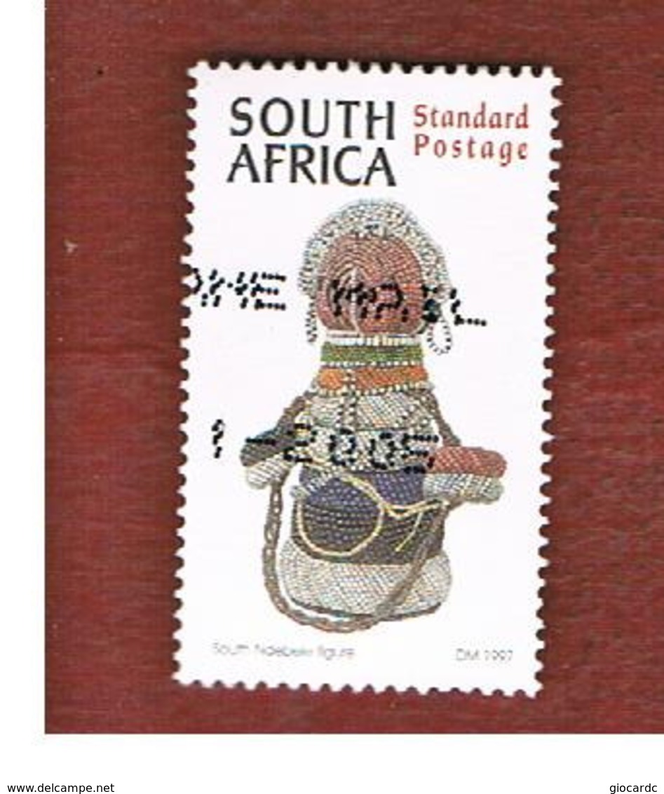 SUD AFRICA (SOUTH AFRICA) - SG 968 - 1997 CULTURAL HERITAGE: SOUTH NDEBELE FIGURE  - USED - Usati