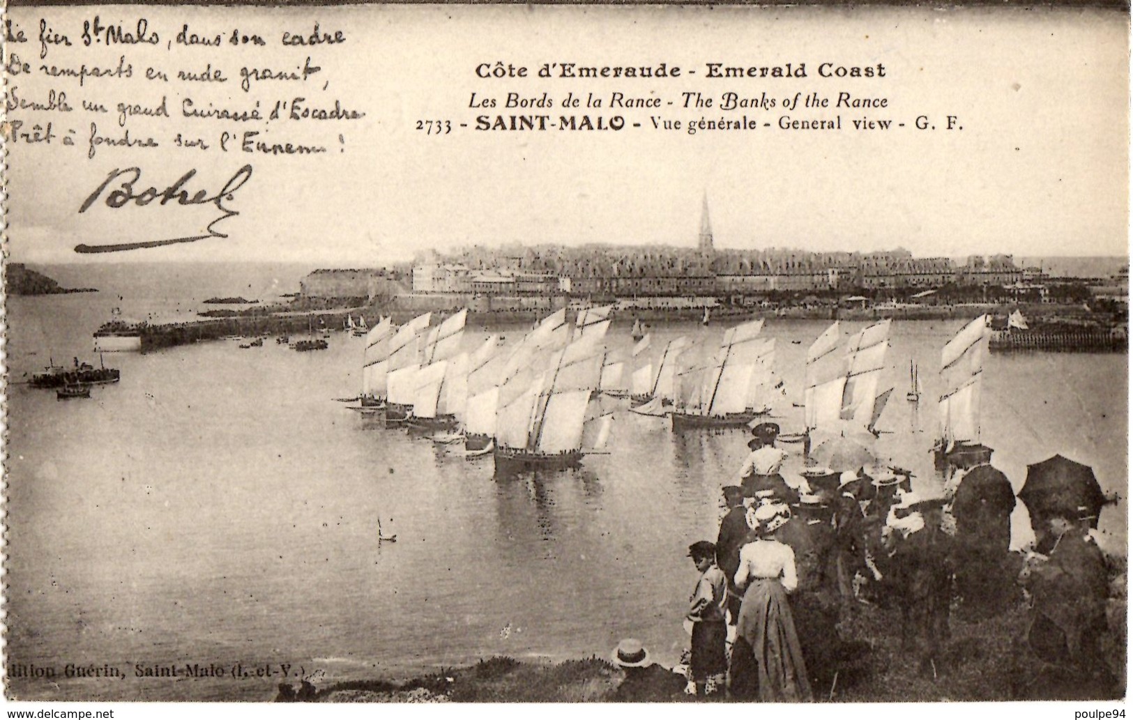 2733- Saint Malo - Les Bords De La Rance - Vu Generale - Voiliers - Saint Malo