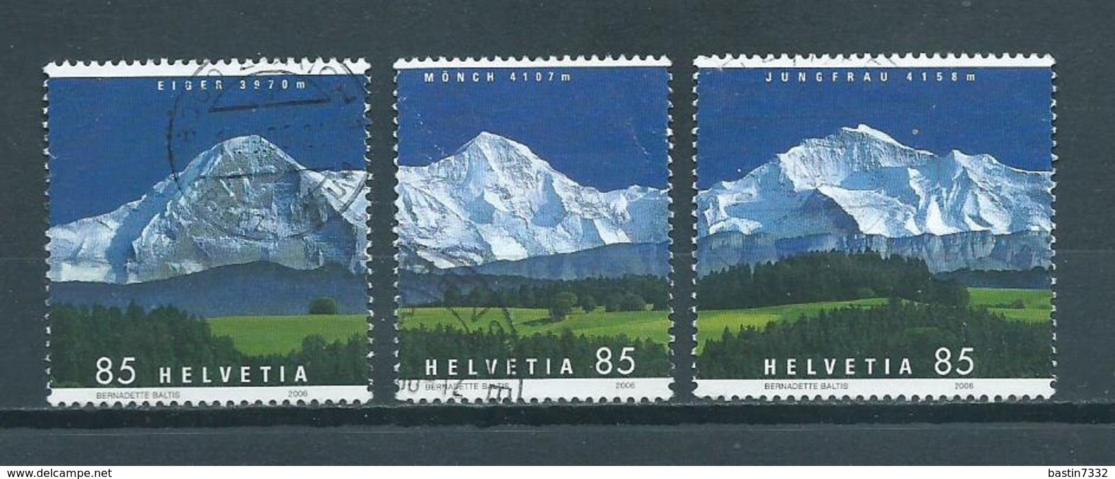 2006 Switzerland Complete Set Bergpanorama Used/gebruikt/oblitere - Used Stamps