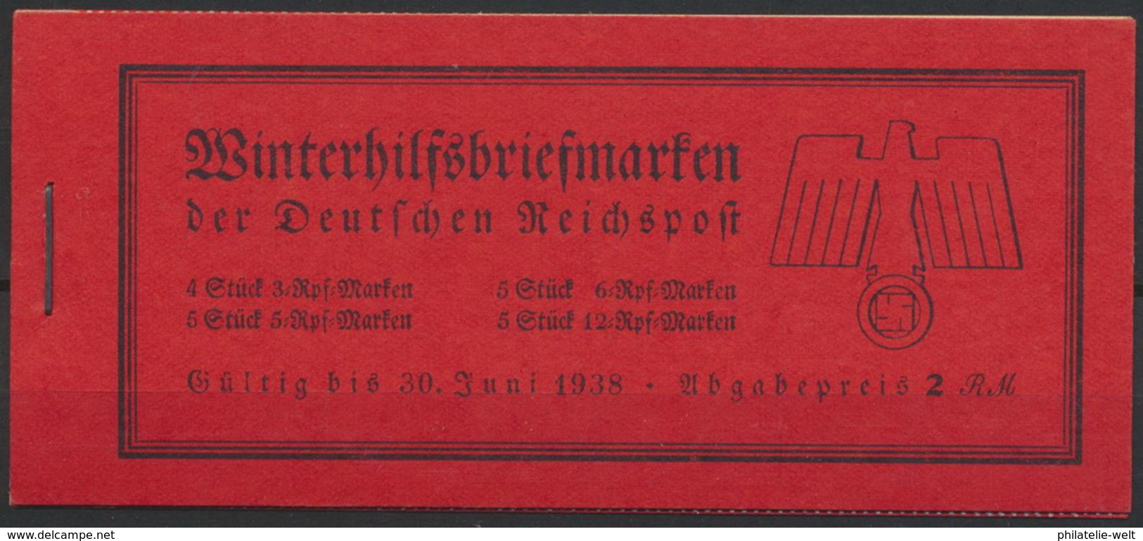 Deutsches Reich Markenheftchen 44 ** Postfrisch - Markenheftchen