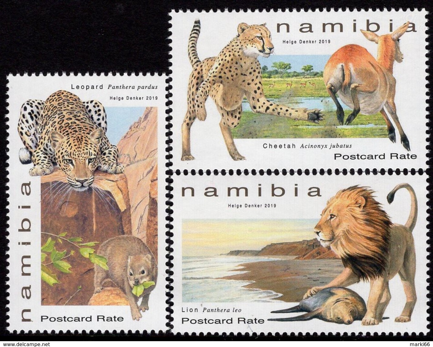 Namibia - 2019 - Large Felines Of Namibia - Mint Stamp Set - Namibia (1990- ...)