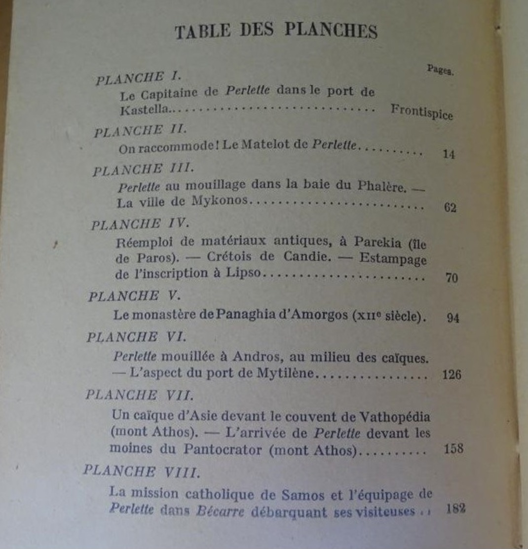 la croisière de perlette - 1700 milles dans la mer égée - marthe oulié hermine de saussure - 1926