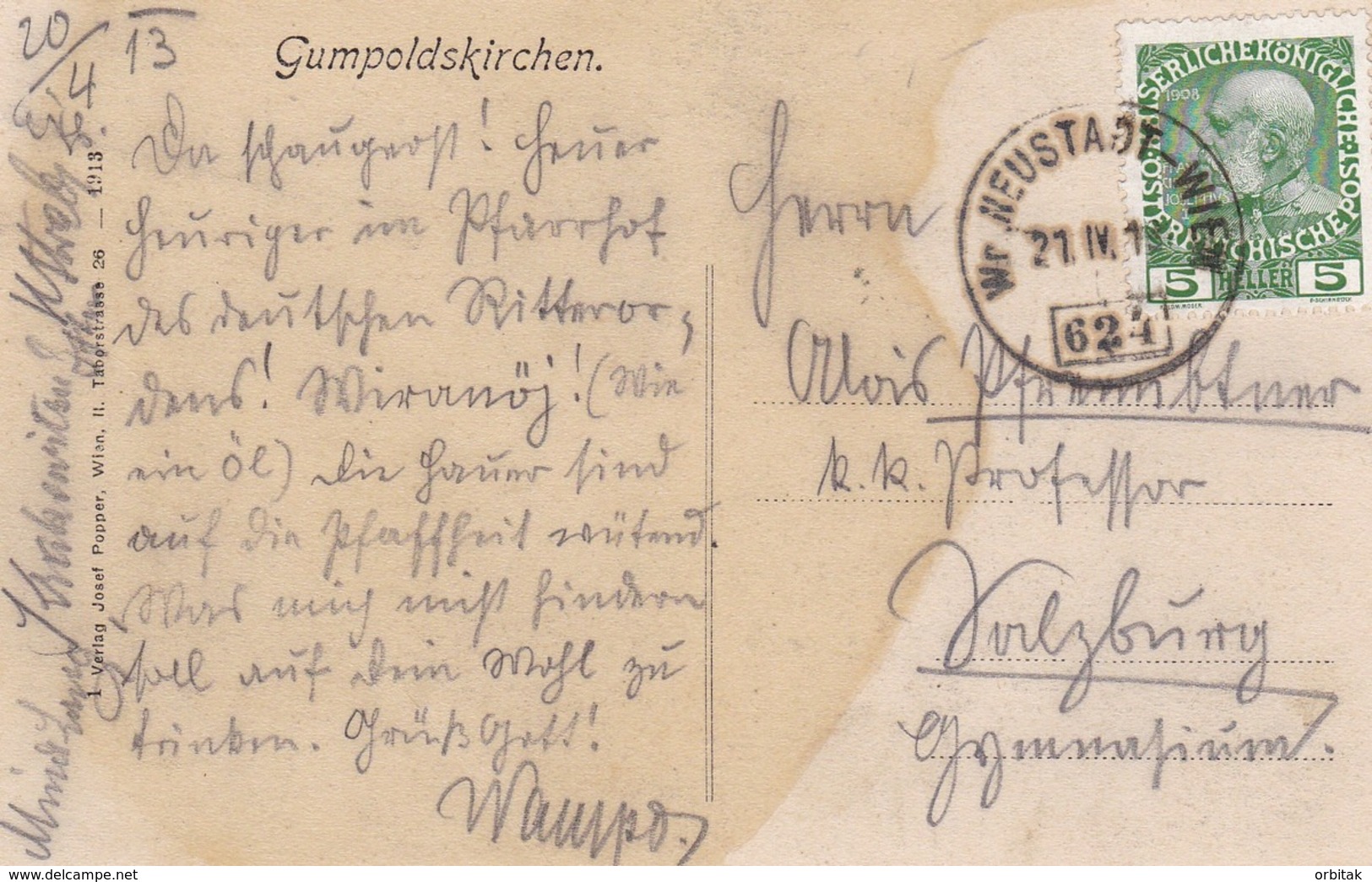 Gumpoldskirchen * Brïcke, Stadtteil, Zugstempel * Österreich * AK744 - Mödling