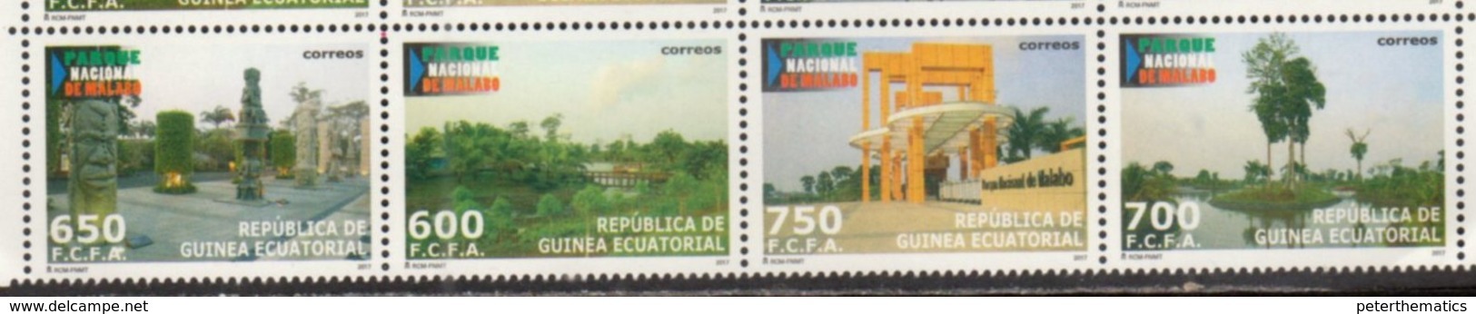 EQUATORIAL GUINEA, 2017, MNH , NATIONAL APRK OF MALABO, TREES, 4v - Other & Unclassified